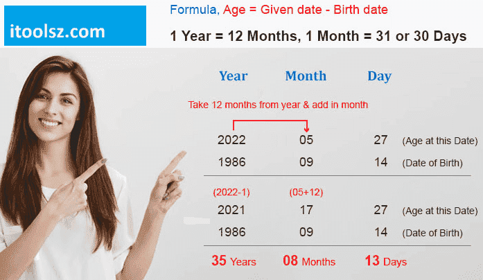 How calculate age.